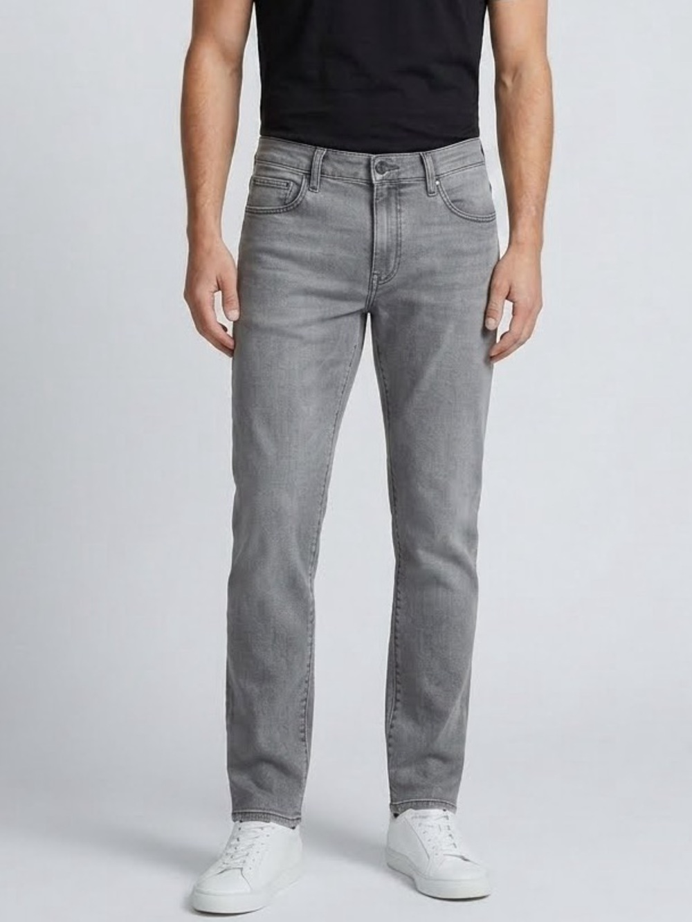 Express Men’s Slim Hyper Stretch Temperature Control Jeans Gray 33x30